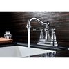 Anzzi Edge Centerset 2-Handle Mid-Arc Bathroom Faucet in Polished Chrome L-AZ033